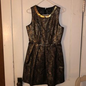 Romeo + Juliet couture metallic cocktail dress